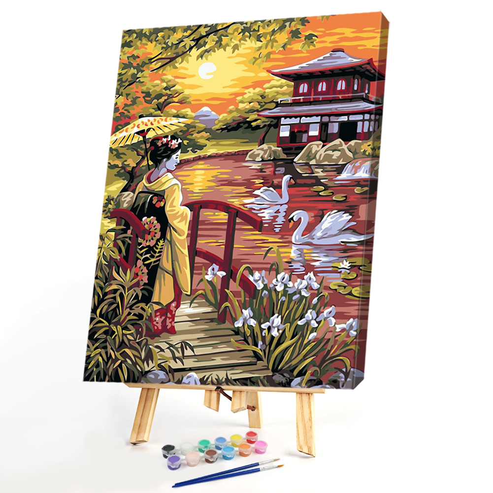 

40x50cm - Paint By Numbers Elegant Woman, 501 Original