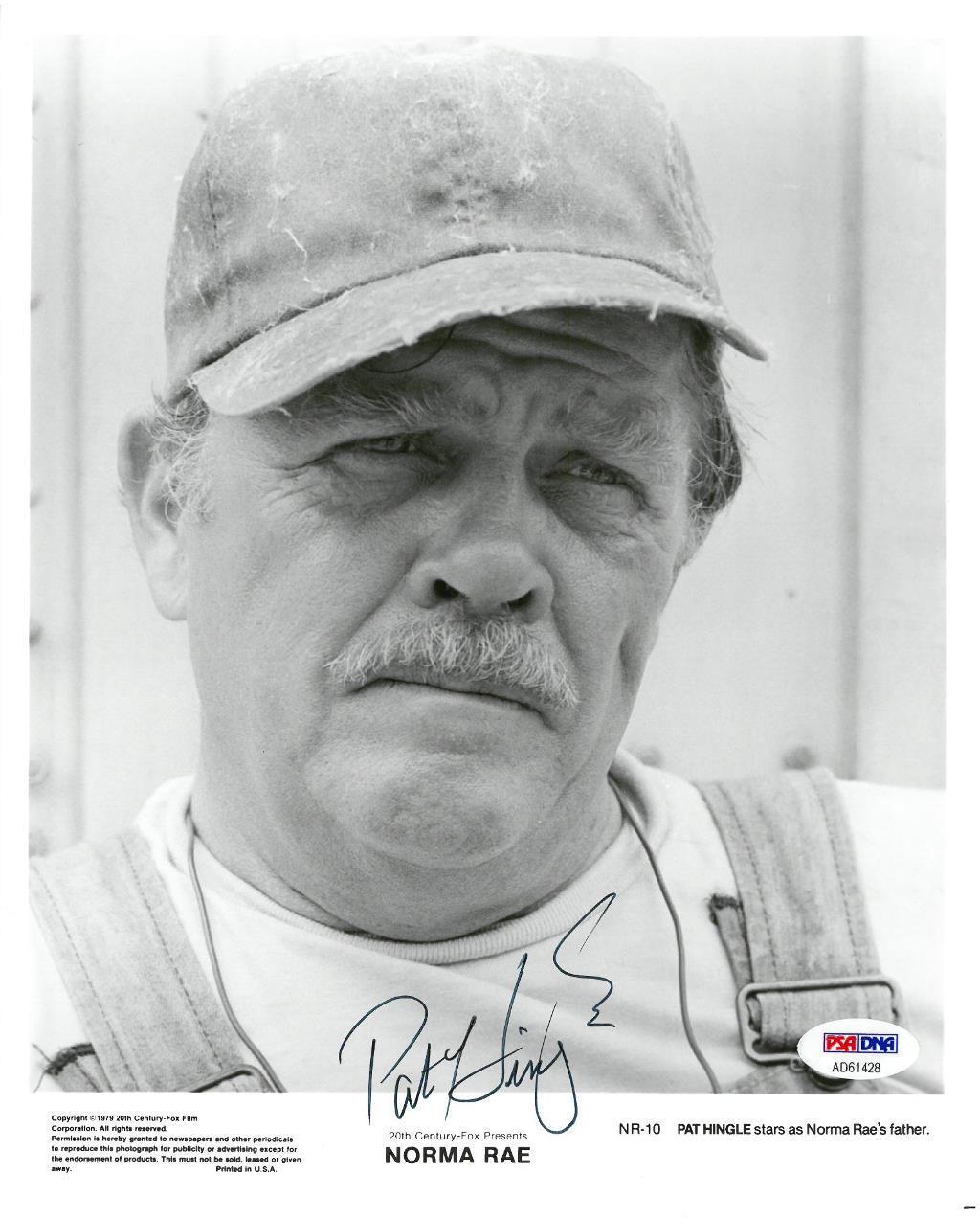 Pat Hingle Signed Norma Rae Autographed 8x10 B/W Promo Photo Poster painting PSA/DNA #AD61428