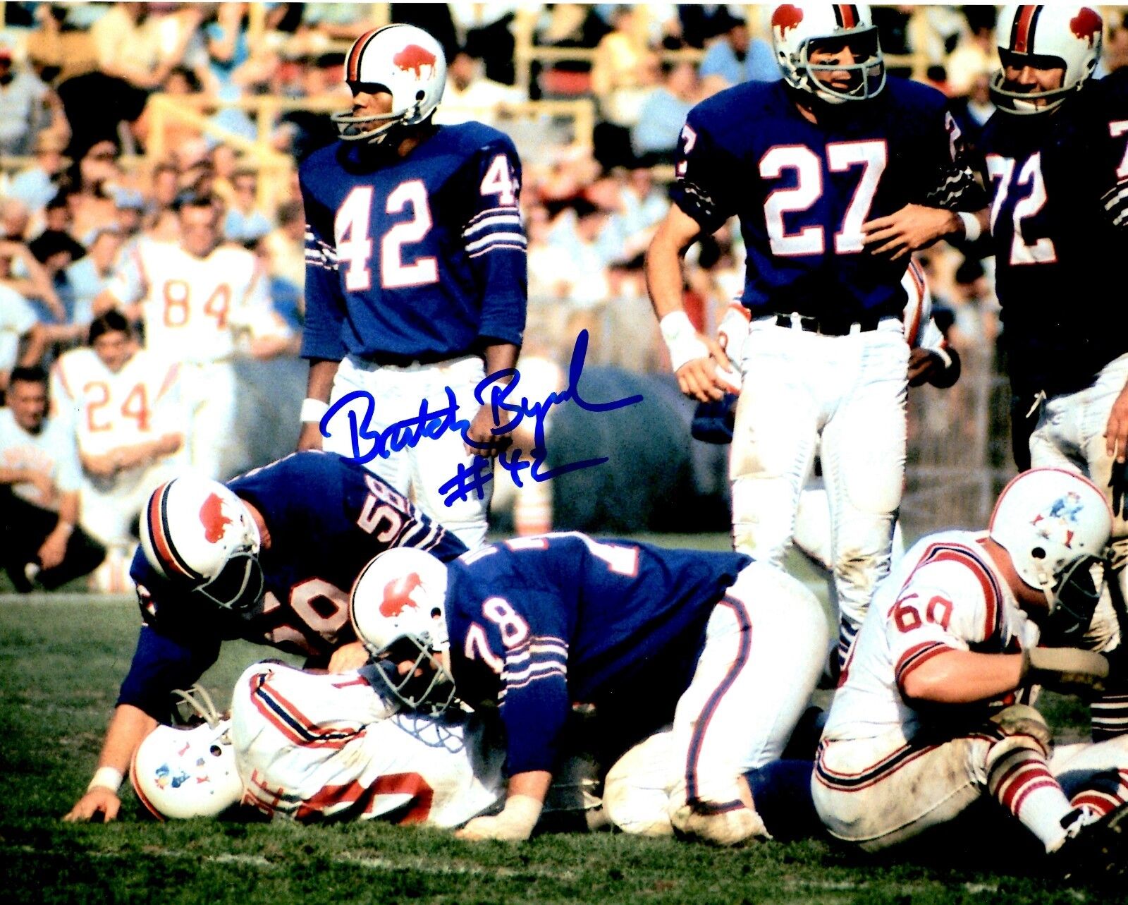 Autographed Butch Byrd Buffalo Bills 8x10 Photo Poster painting - w/COA