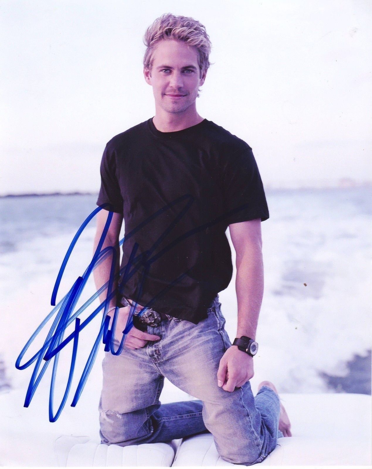 PAUL WALKER AUTOGRAPH SIGNED PP Photo Poster painting POSTER