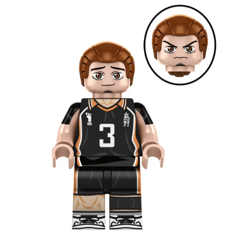 Asahi Azumane Custom Haikyu!! Anime Minifigure LBS monstertoys