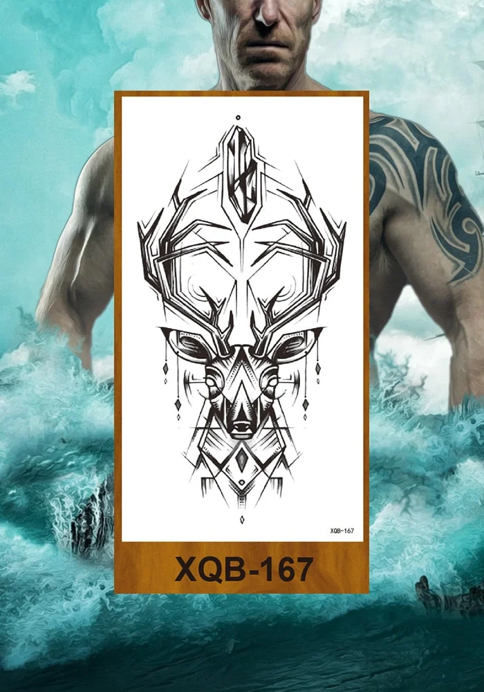 Temporary Tattoo Stickers Woman Girl Arm Chest Neck Ankle Fake Tatoo Flower Cute Flower Fox Owl Elephant Deer Horse Hummingbird