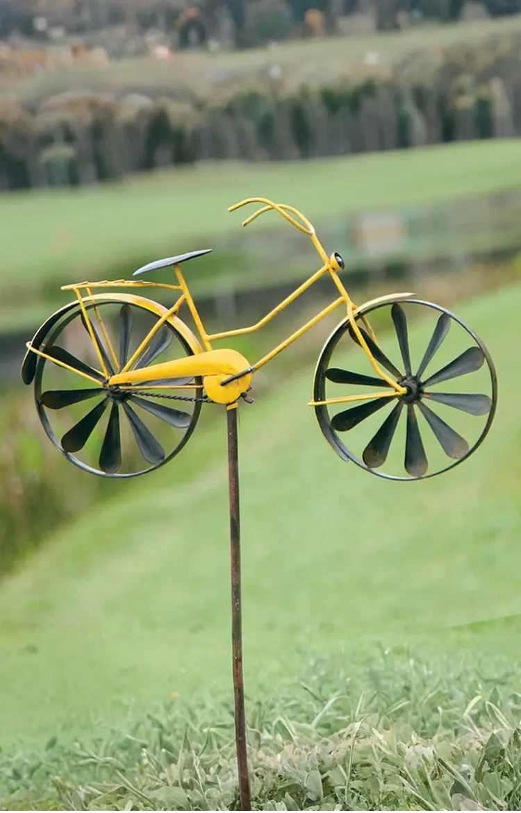 Yellow Bicycle Spinner