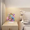 Fleur et oiseau cage-simple côté perceuse-diamant ornement de bureau