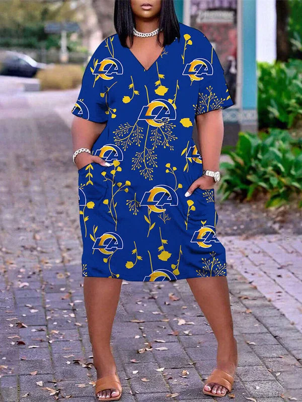 Los Angeles Rams
Limited Edition V-neck Casual Pocket Dress