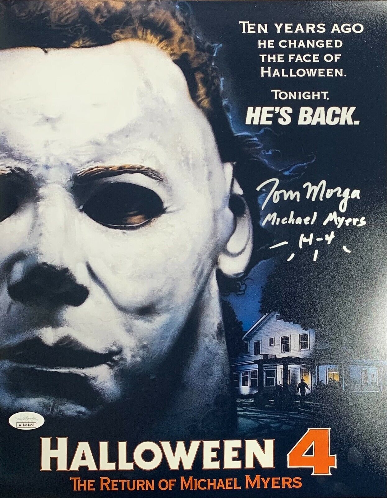 Tom Morga autograph signed inscribed 11x14 Photo Poster painting Halloween Michael Myers JSA COA