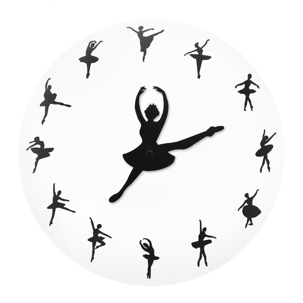 

Dancing Lady - Frameless Acrylic Wall Clock, 501 Original