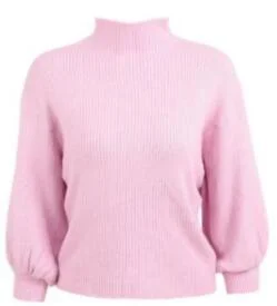 New Winter Women Sweater Fashion Turtleneck Lantern Sleeve Pullovers Loose Knitted Female Jumper Tops Pull Femme