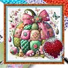 Pumpkin-Partial 11CT Stamped Cross Stitch Bead Embroidery 36*36cm/14.17*14.17in tapestrymarket