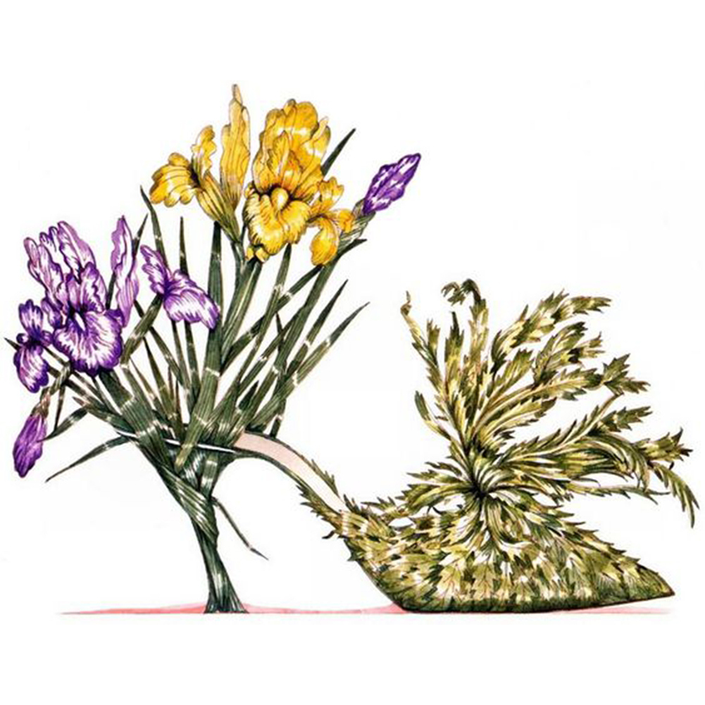 

Flower High Heels - Round Drill Diamond Painting - 40*30CM, 501 Original