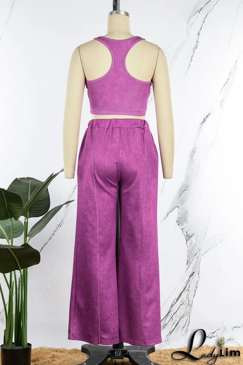 White Casual Solid Patchwork O Neck Sleeveless Two Pieces