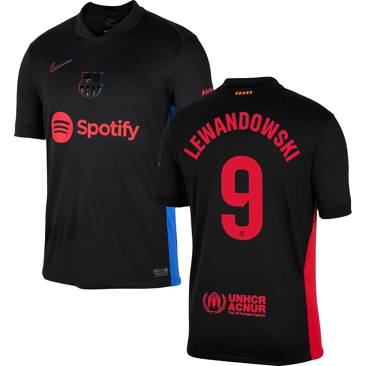 FC Barcelona Robert Lewandowski 9 Away Trikot 2024-2025