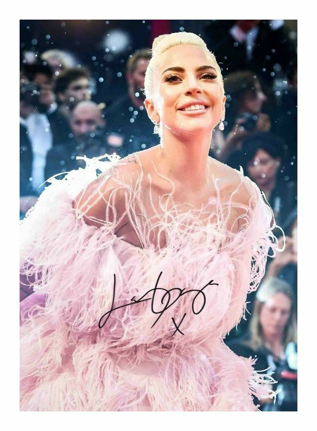 LADY GAGA AUTOGRAPH SIGNED PP Photo Poster painting POSTER