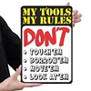 Tool Rules - Vintage Metal Signs(12*16Inch) 