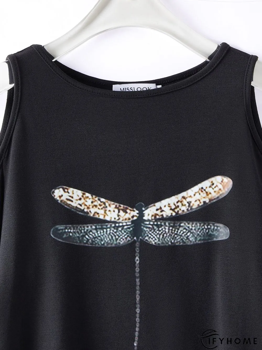 Short Sleeve Off Shoulder Cold Shoulder Casual Printed Top | IFYHOME