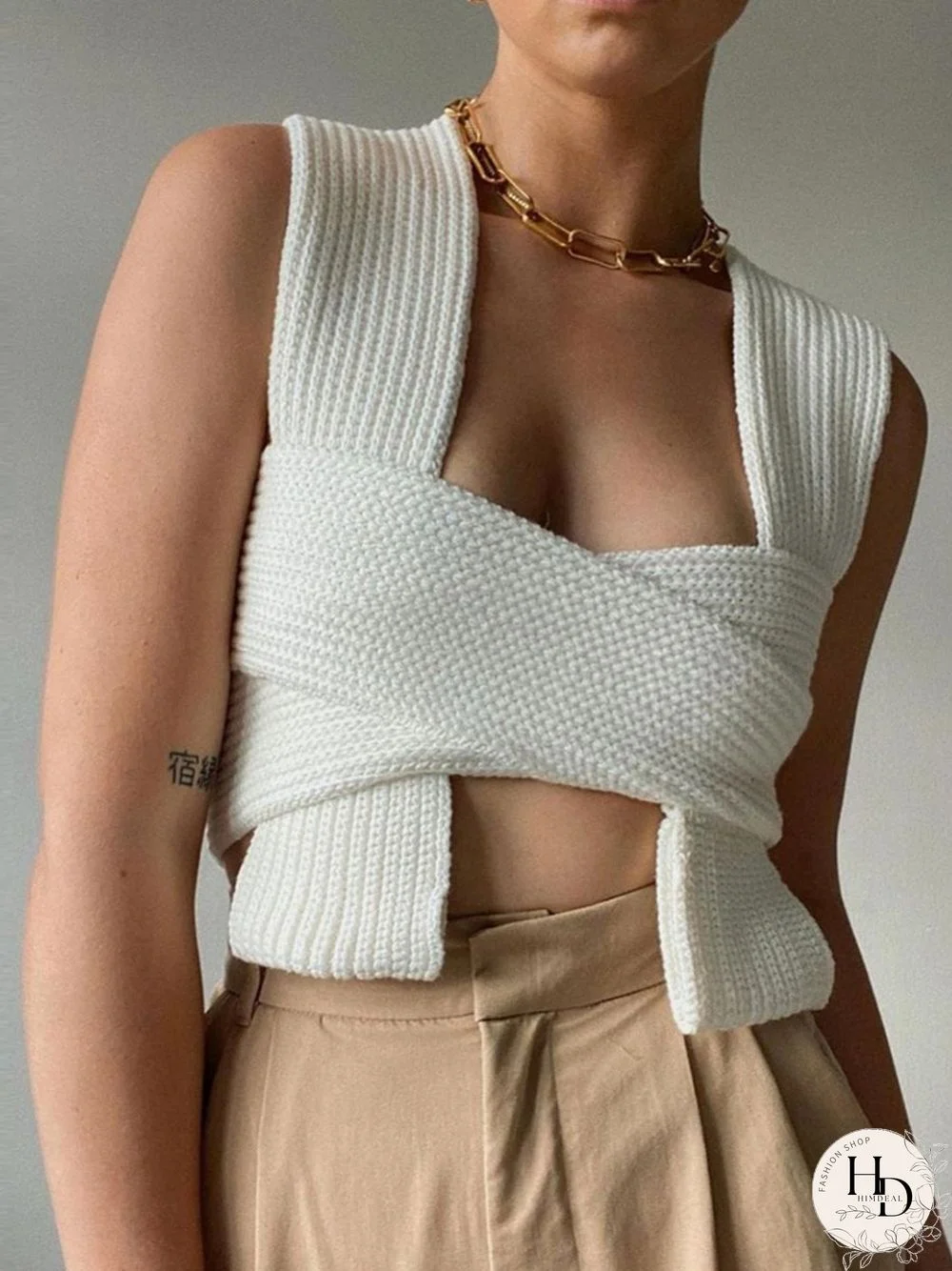 Knitted Crop Top P12932