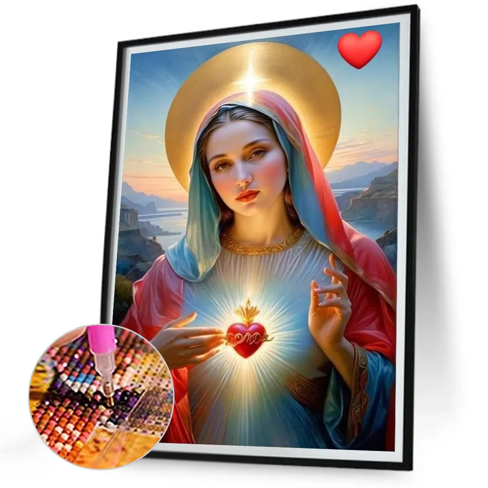 Diamond Painting - Full Round Drill - Our Lady(Canvas|30*40cm)