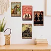 4PCS Cowboy And Cowgirl - Vintage Metal Signs Set - 20*30cm - Western