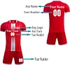 Custom Soccer Jersey Sport Training Red Soccer Personalized Name Number Logo