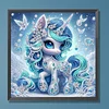 Blue Unicorn - Crystal Rhinestone Diamond Painting