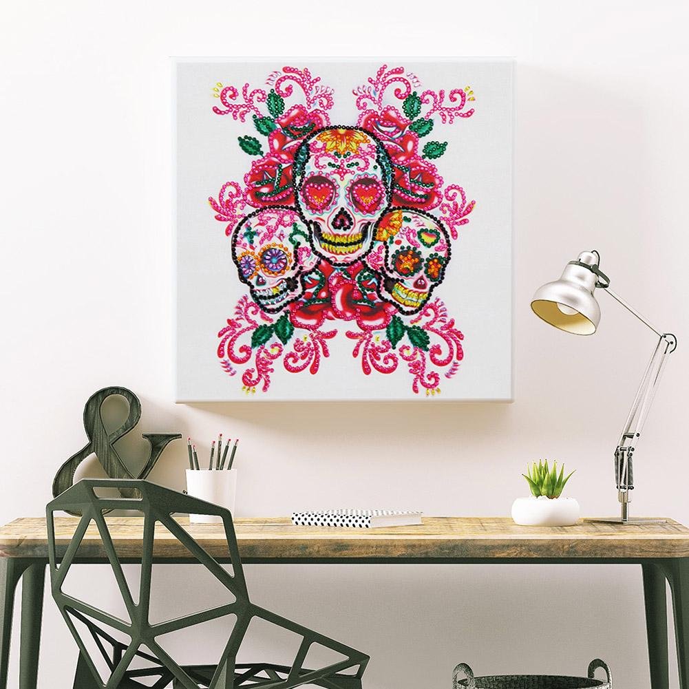5D DIY Diamond Painting - Rhinestone - Skull Kits Decor
