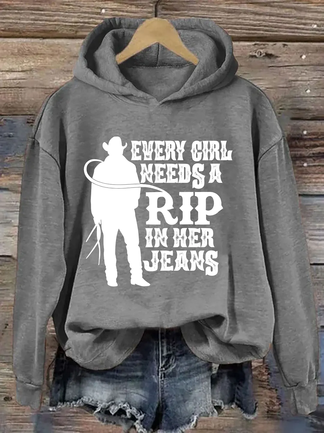 Every Girl Needs A Little Rip In Her Jeans Hoodie