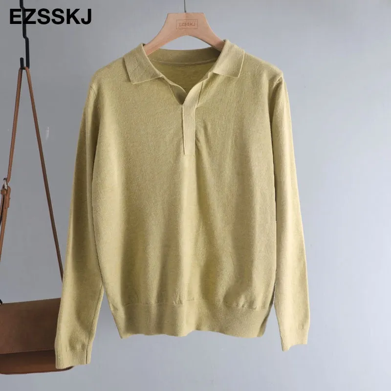 casual spring autumn thin oversize sweater pullovers Women basic loose square neck cashmere sweater female knit jumper