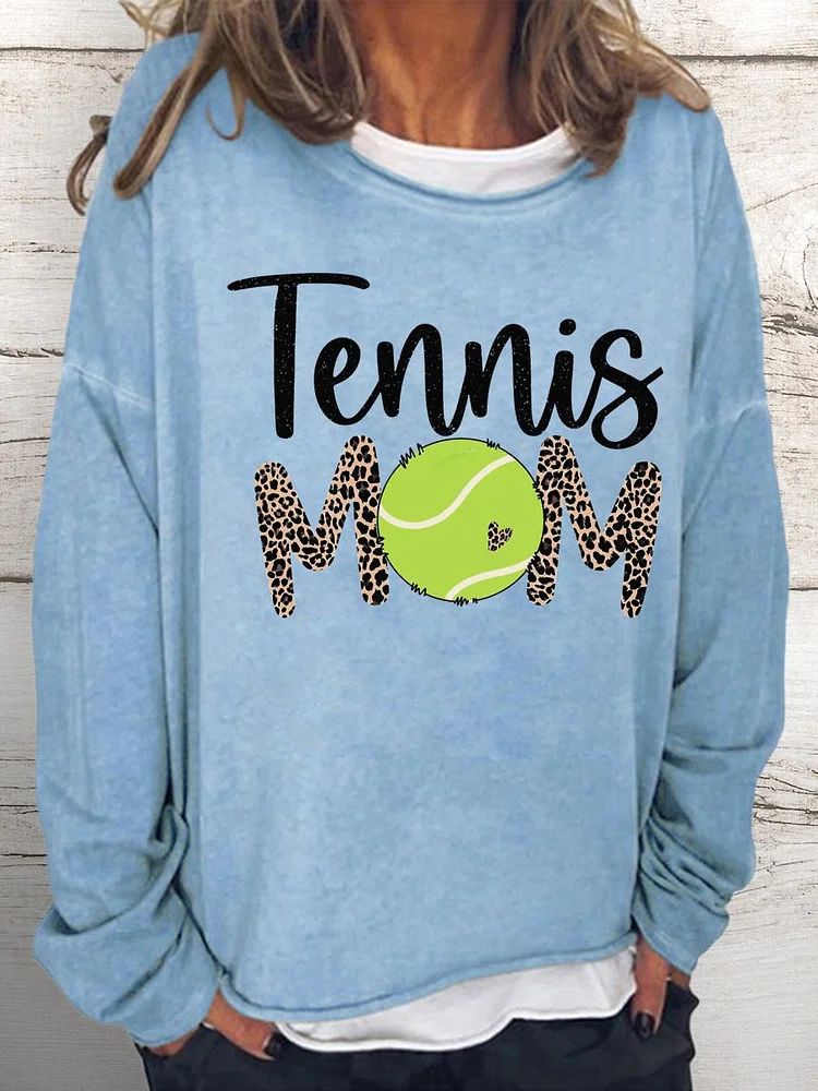 tennis Women Loose Sweatshirt-Annaletters