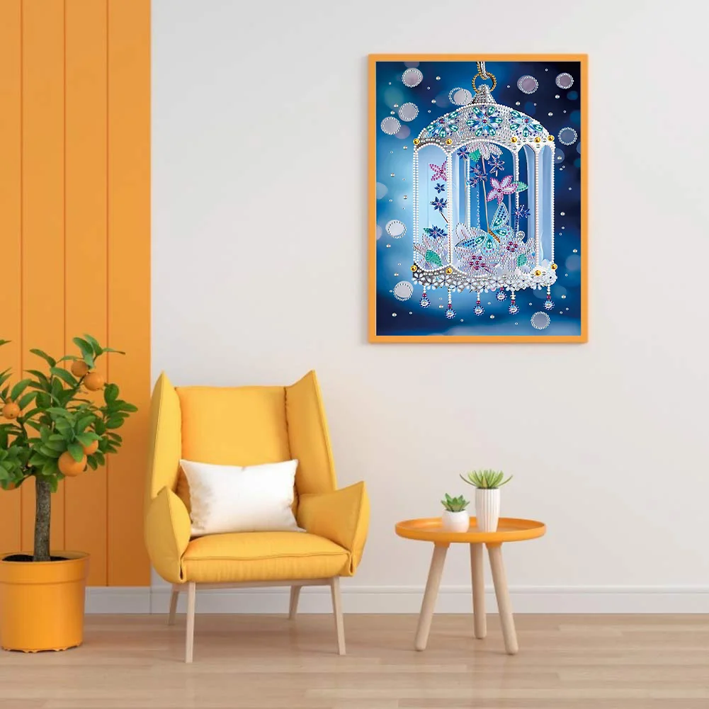 Diamond Painting - Partial Special Shaped Drill - Butterfly(30*40cm)