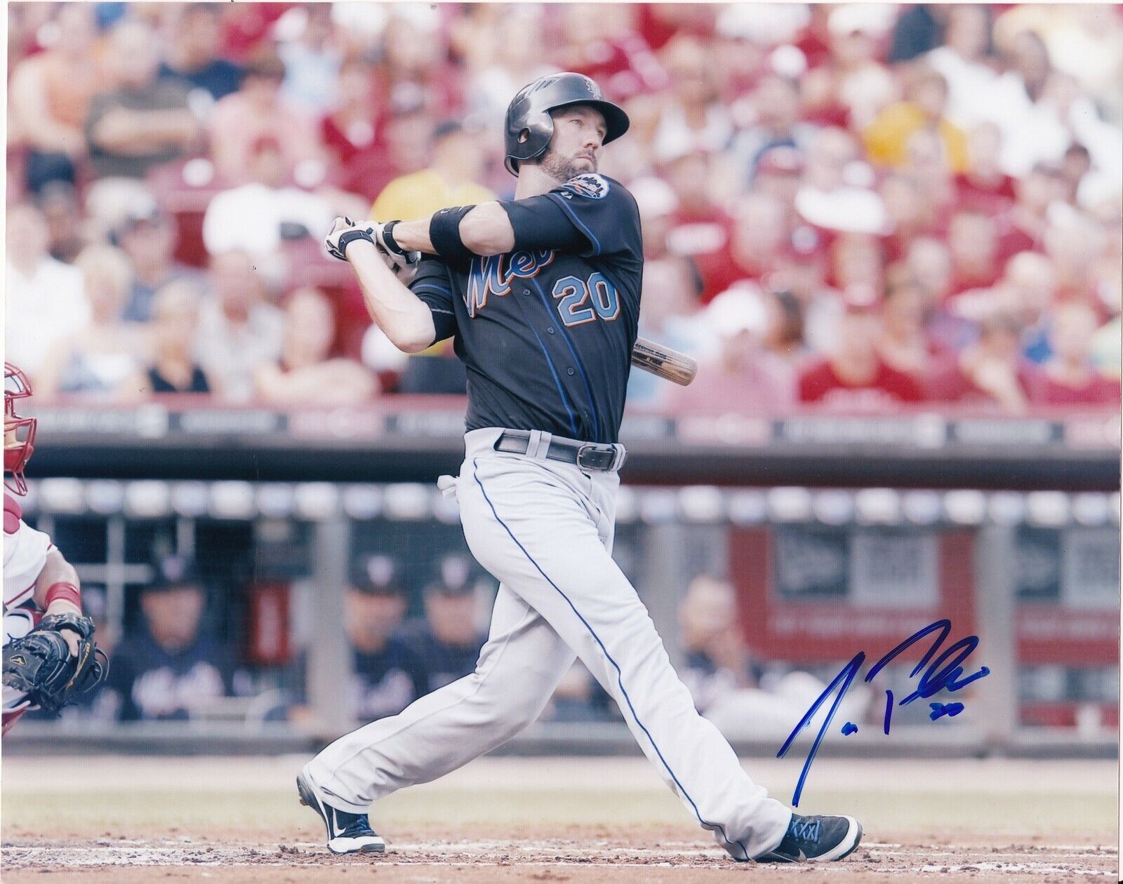 JASON PRIDIE NEW YORK METS ACTION SIGNED 8x10