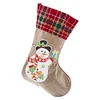 14 Inch Large DIY Linen Diamond Painting Xmas Stocking Hanging Gift Candy Bag Kits(20x35cm)
