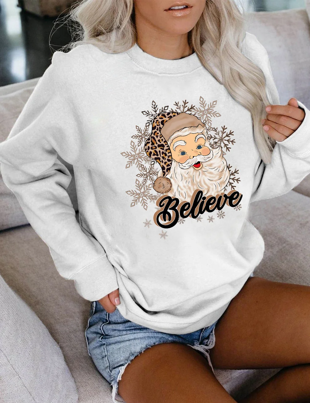 Christmas Santa Believe Sweatshirt