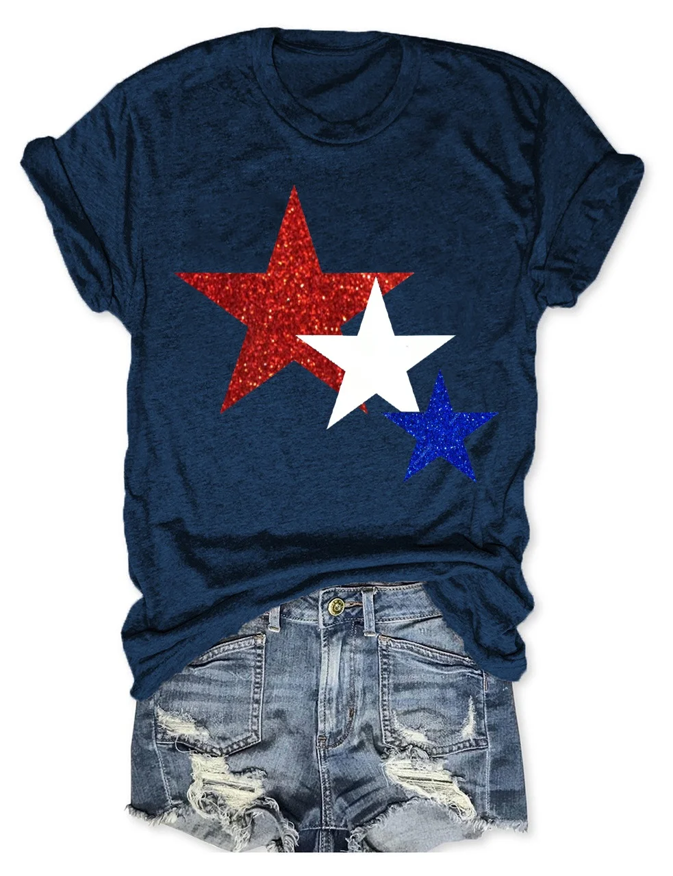 Glitter 4th of July T-Shirt