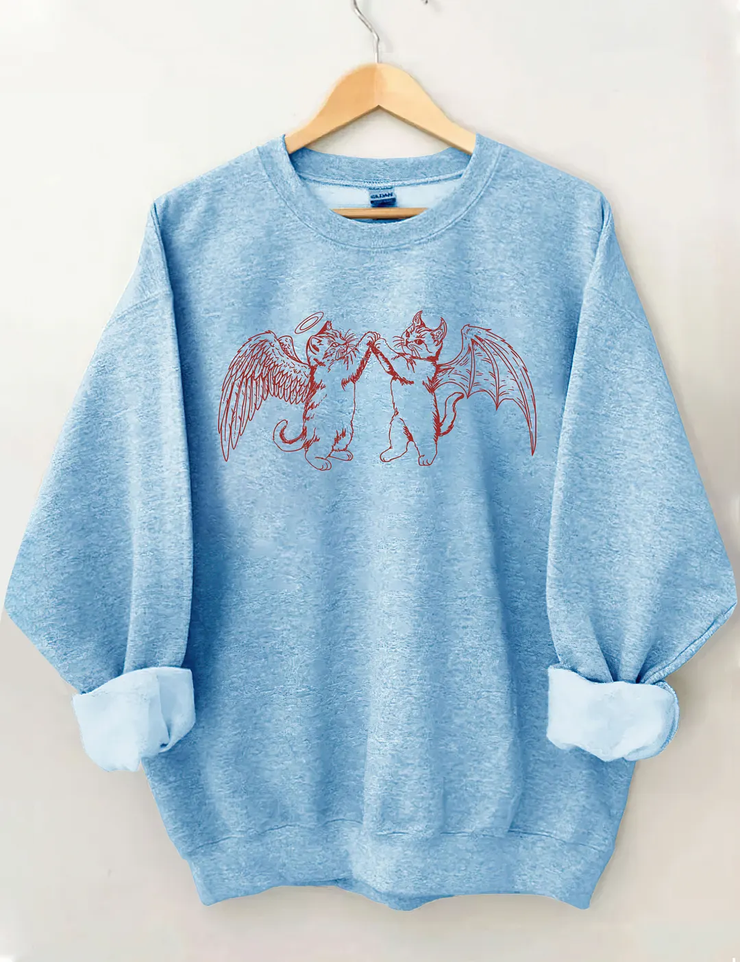 Angel Demon Cat Sweatshirt