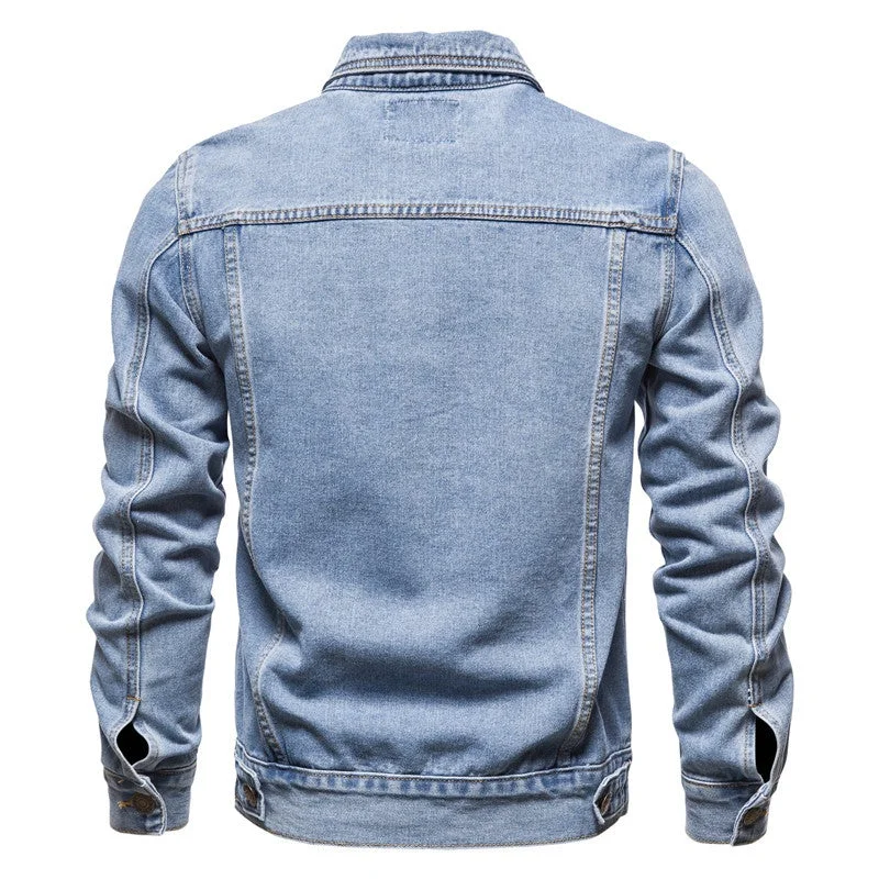 Men's Casual Denim Shirt Comfortable Jacket