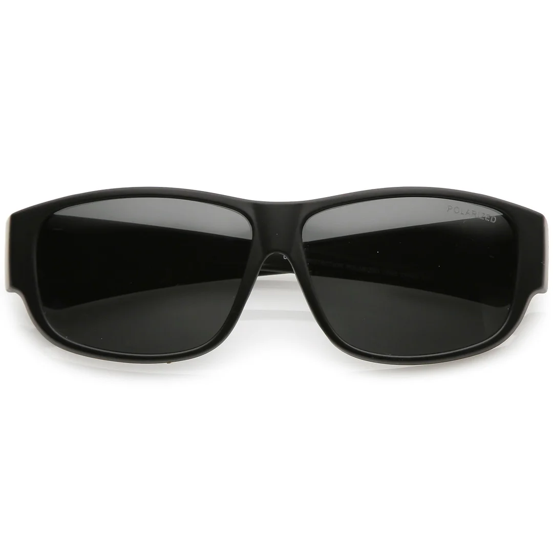 Square  Lens Thick Horn Rimmed glasses With Wide Arms 57mm