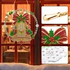 Christmas Diamond Painting Ornament Bell Wreath Hanging Decor 9.45x9.45in