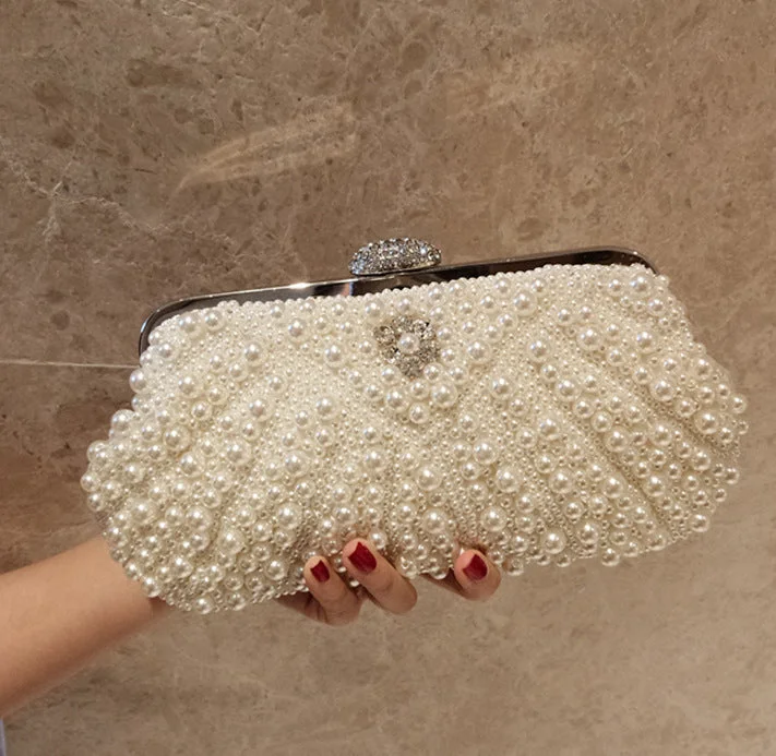 Evening Bag Pearl Shell Type Clutch Bag