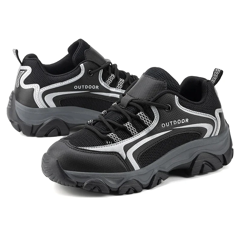 Trusthomeno New Boots Men's Plus Size Sports Shoes Couple Style Outdoor Leisure Fashion Hiking Mountaineering Shoes Lace Up Women's Shoes