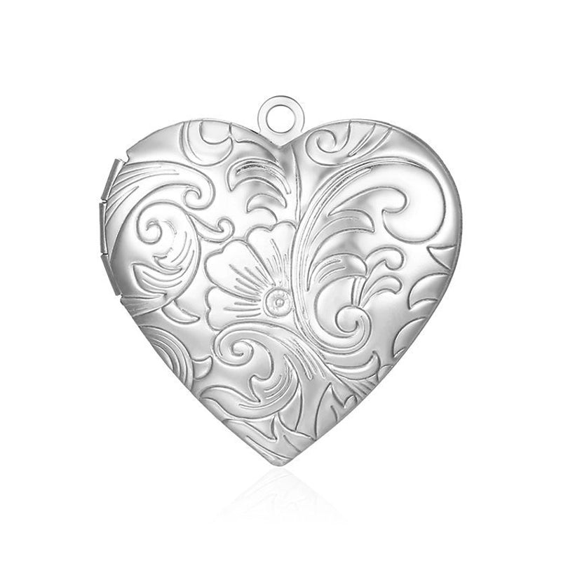 Retro Heart Shape Stainless Steel Plating Gold Plated Jewelry Accessories
