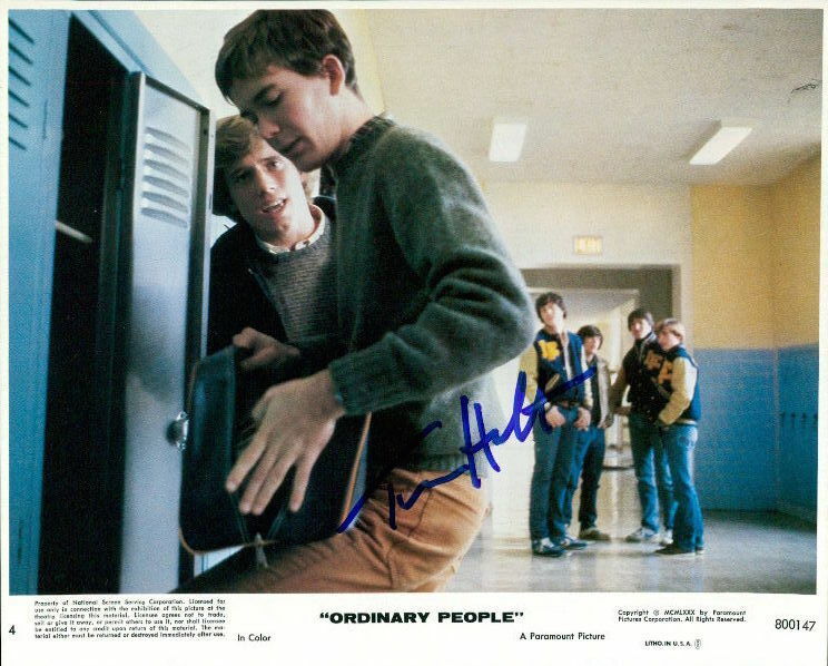 Timothy Hutton Ordinary People in-person signed 8x10 lobby card COA