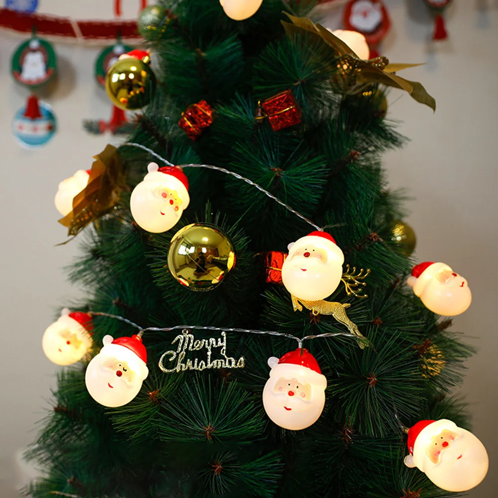 Christmas old man snowman LED scene decoration string lights