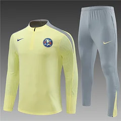 2024-25 Americas Light Yellow Half-Draw Training Jersey
