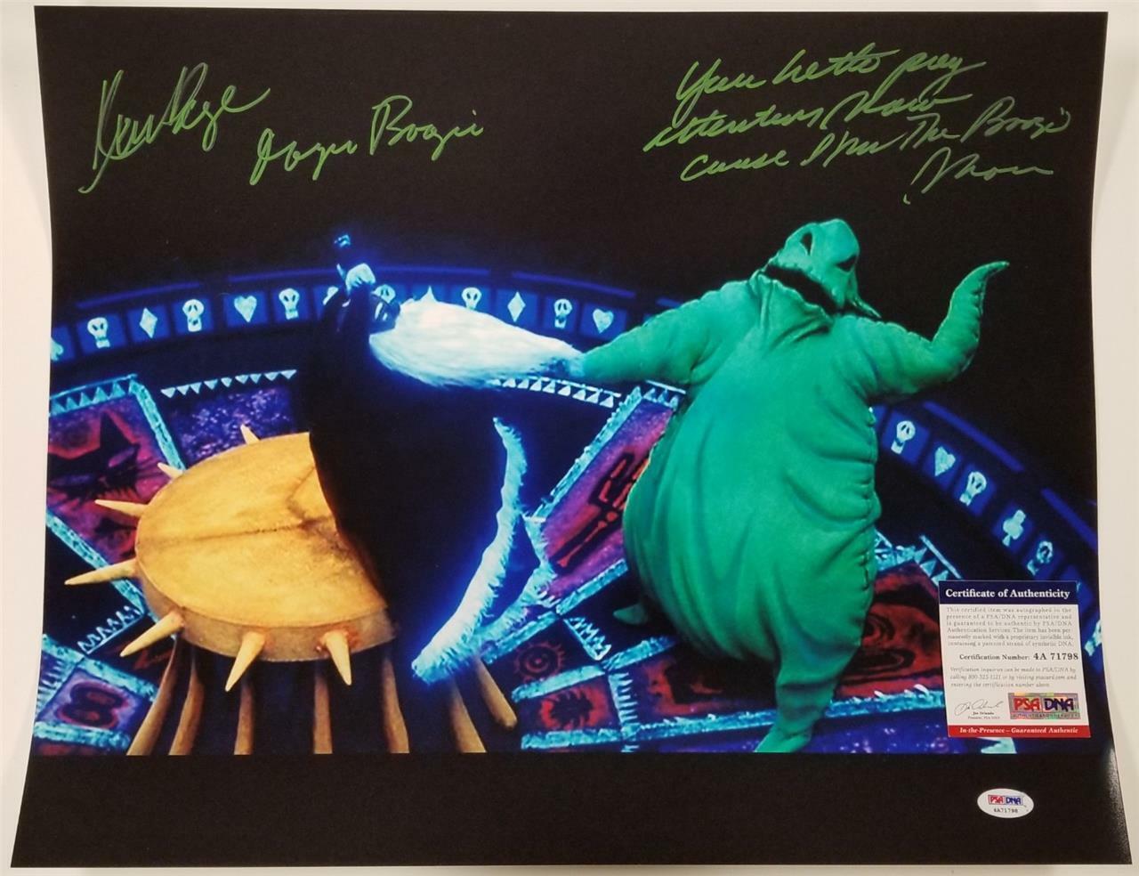 Ken Page signed 16x20 Photo Poster painting Nightmare Before Xmas Oogie Boogie (B) ~ PSA/DNA COA