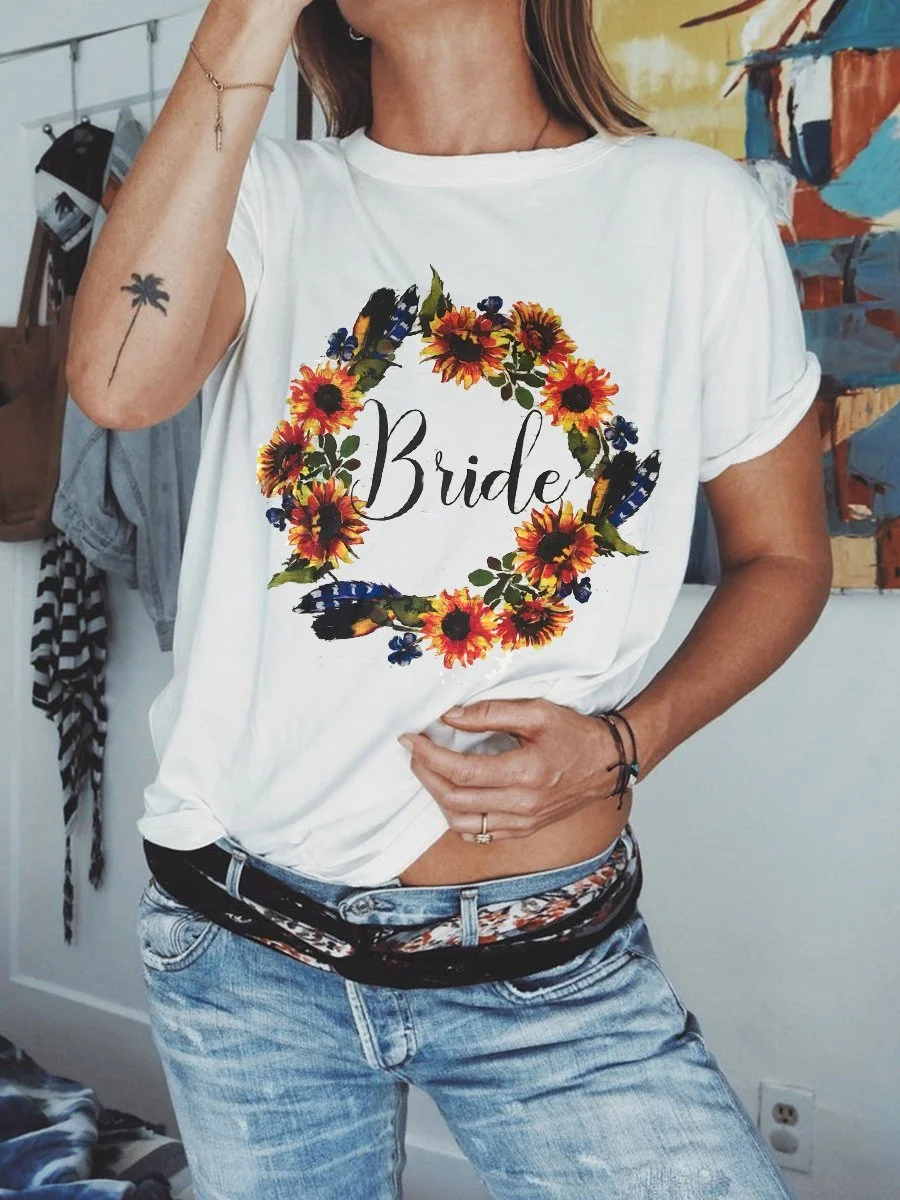 Bride Sunflower T-Shirt