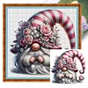 Flower Gnome-18CT Stamped Cross Stitch 30*30cm/11.81*11.81in