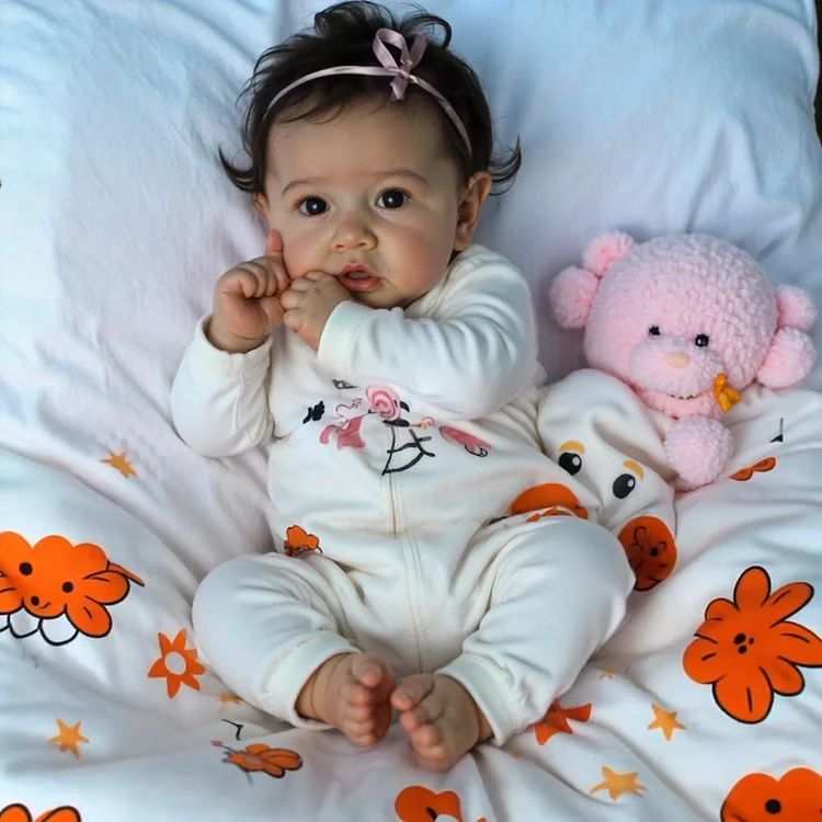 [Last-Minute Gift]12'' Realistic Newborn Rebirth Baby Doll Alina Silicone Vinyl Full Body Mini Girl Look Real By Dollreborns®