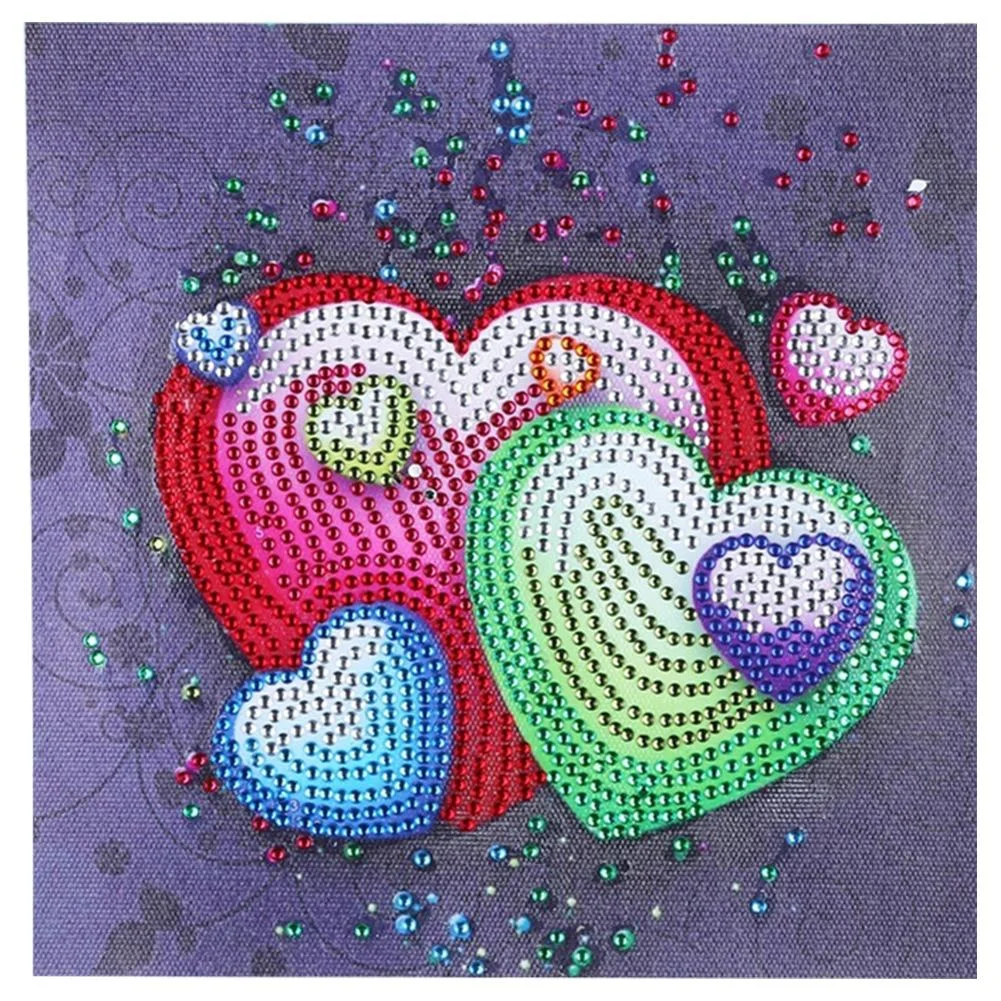 Partial Special Shaped Diamond Painting Heart