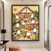 Countryside Bunny-9CT Stamped Cross Stitch 60*80cm/23.62*31.5in(Big Size)