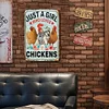 Just A Girl Who Loves Chickens - Metal Tin Signs(8*12Inch/12*16Inch) - Animal